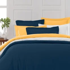 Sensei Maison Lot de 2 taies d'oreiller en percale de coton Indigo 65x65 cm SOFT PERCALE Online