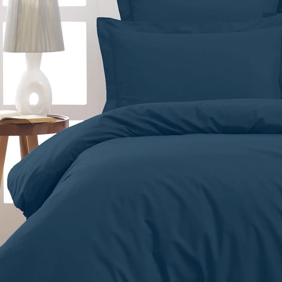 Sensei Maison Lot de 2 taies d'oreiller en percale de coton Indigo 65x65 cm SOFT PERCALE Online