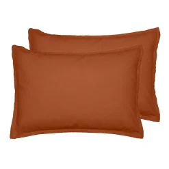 Sensei Maison Lot de 2 taies d'oreiller en flanelle de coton Auburn 50x70 cm KLAPPEN Outlet