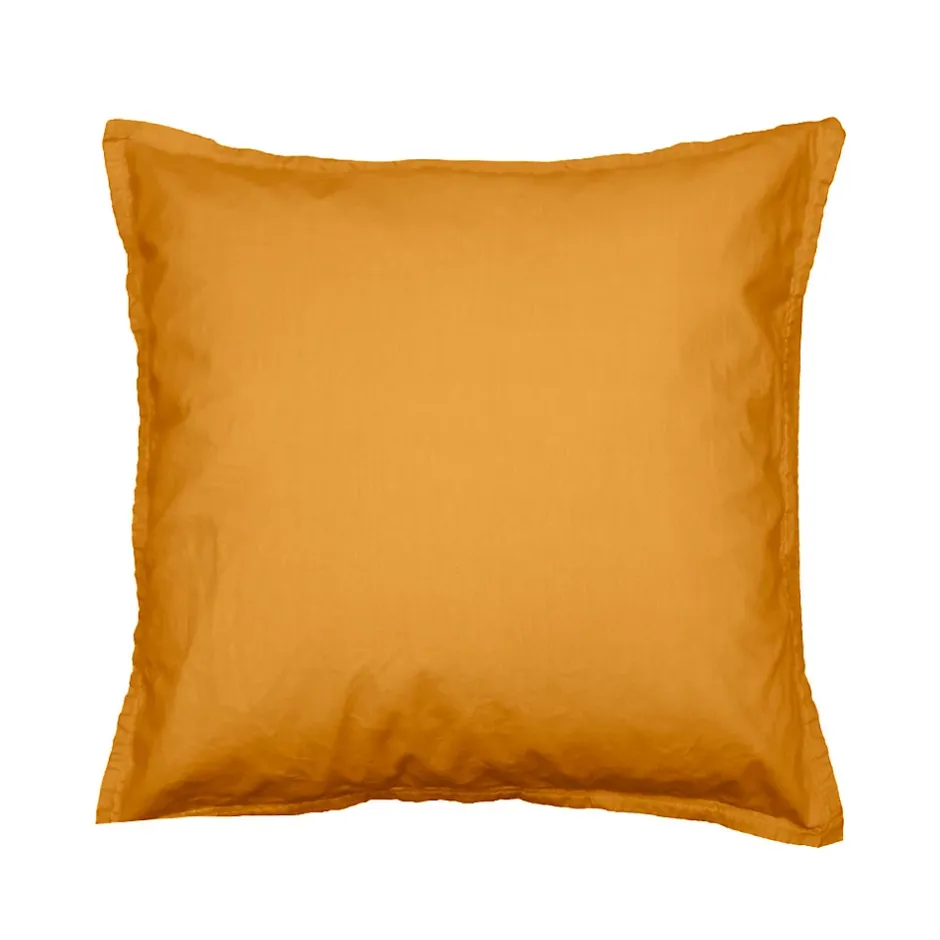 Sensei Maison Lot de 2 taies d'oreiller en flanelle de coton Caramel 65x65 cm KLAPPEN Discount
