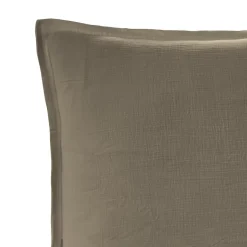Sensei Maison Lot de 2 taies d'oreiller en gaze de coton Noisette 50x70 cm LOFT