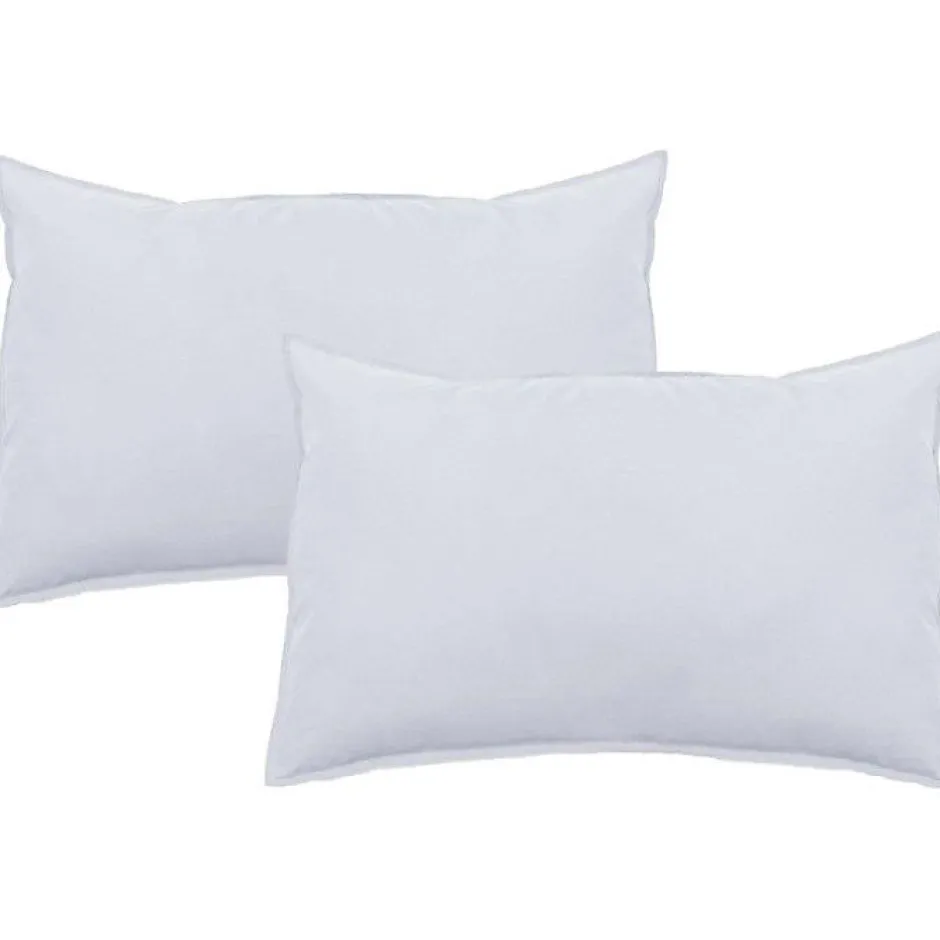 Vent Du Sud Lot de 2 taies d'oreiller Palace pur coton teint lavé 63 fils/cm² - Palace Neige - Lot de 2 taies d'oreiller 50 x 70 c Best
