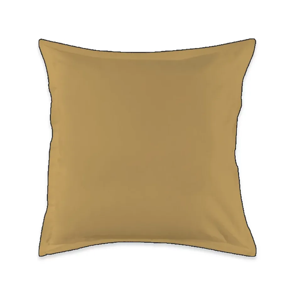 Future Home Lot de 2 taies d'oreiller unies en coton finition bourdon 65x65cm Discount