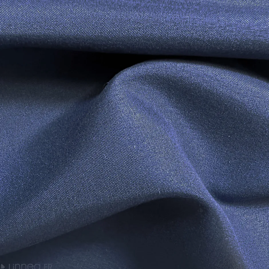 Linnea Lot de 2 taies d'oreiller 50x70 cm polyester microfibre LAGO bleu marine