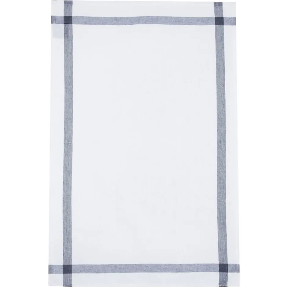 Atmosphera Créateur D'Intérieur Lot de 2 torchons imprimés - coton - bleu - 45x70 cm - Atmosphera Discount