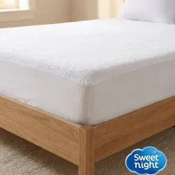 Sweetnight Lot Protège-Matelas 160x200 + 2 Protège-Oreillers 65x65 - Bouclette Éponge Coton Absorbante