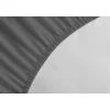 Lovely Home Drap Housse 100% coton 140x190x25 cm gris foncé Hot