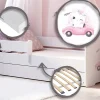 Kobi LUK lit enfant avec tiroir et barreau 140x70 Cat Clearance