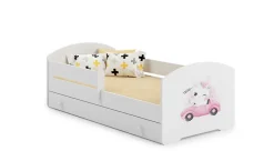 Kobi LUK lit enfant avec tiroir et barreau 140x70 Cat Clearance