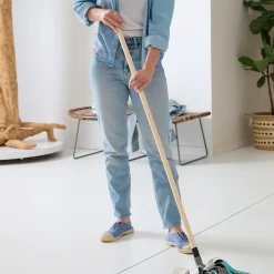 GoodHome Manche à balai en bois L.117 cm Online