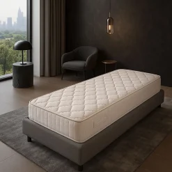 King Of Dreams Matelas 20 cm 90x190 - Tissu Ignifugé - Soutien Très Ferme - Mousse Poli Lattex Indéformable - anti feu 90 190 Discount