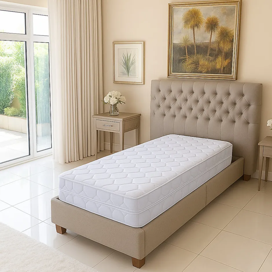 King Of Dreams Matelas 20 cm 80x200 - Très Ferme - face de contact Mousse à Mémoire de Forme + embourrage 100 % polesther - Dèhoussable 4 Côtés e