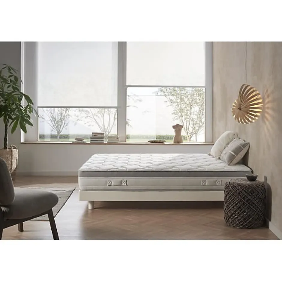 Eccox Matelas - PARADISE - POCKETED SPRING - 80x180 cm - Mousse à mémoire de forme - Anti-acarien - Ferme