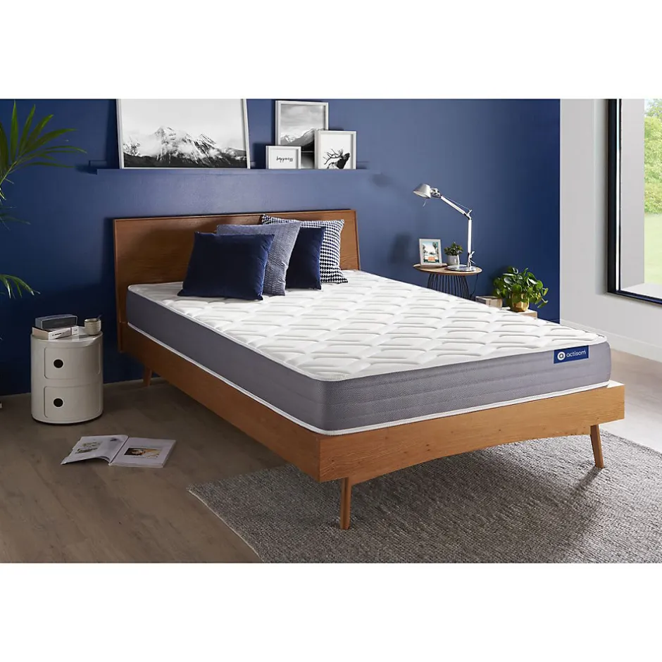 Actisom Matelas Ressorts ensachés et mémoire de forme - Confort : Mi-ferme