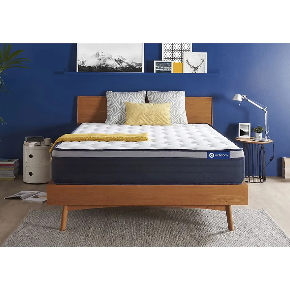 Actisom Matelas Ressorts ensachés et mémoire de forme - Confort : Ferme