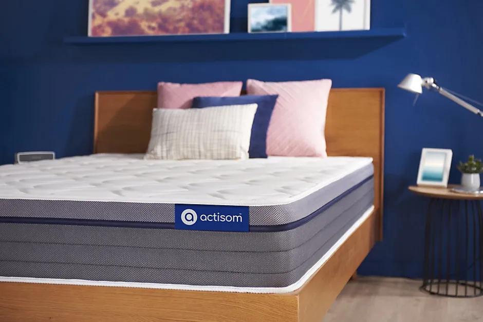 Actisom Matelas Ressorts ensachés et mémoire de forme - Confort : Equilibré