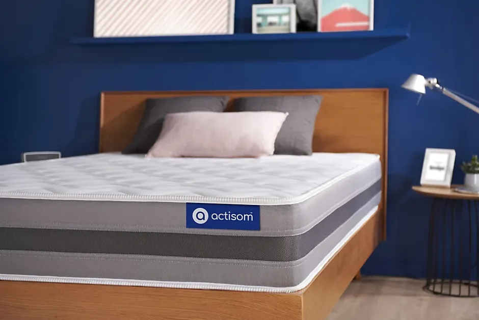 Actisom Matelas Ressorts ensachés et mémoire de forme - Confort : Mi-ferme Best