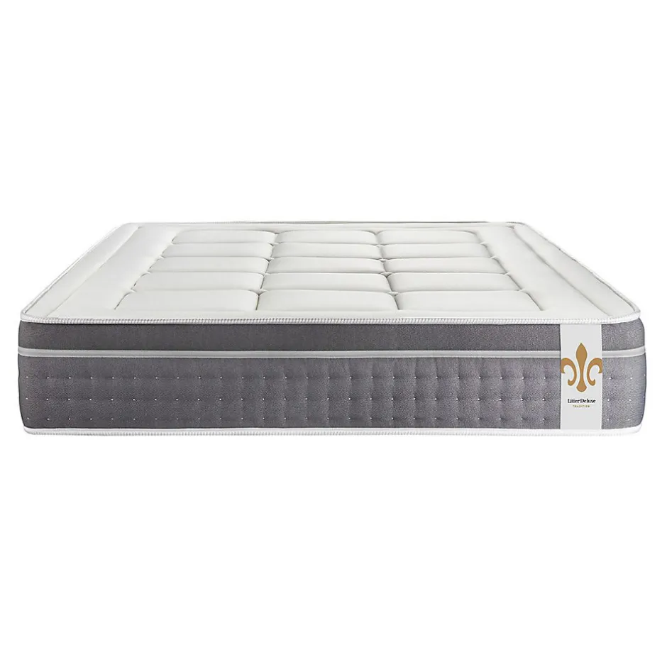 Litier Deluxe Matelas Ressorts ensachés et mémoire de forme - Confort : Equilibré