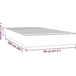 Vidaxl Matelas à ressorts ensachés pour enfants fermeté moyenne 80x160 cm similicuir Online