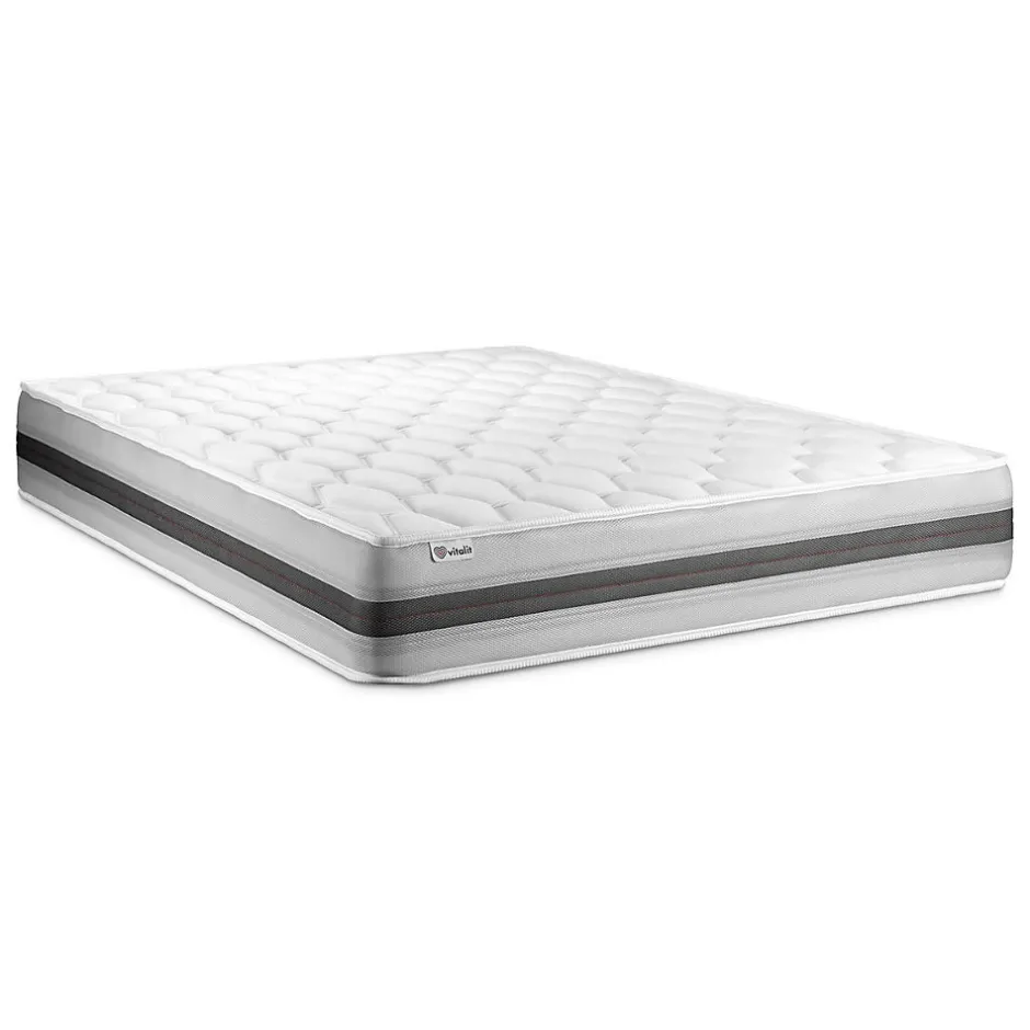 Vitalit Matelas Ressorts ensachés et mémoire de forme - Confort : Equilibré