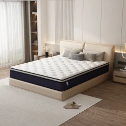 Teeno Matelas à Ressorts ensachés 140x190cm, 25 cm d'épaisseur