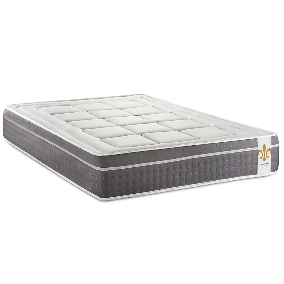 Litier Deluxe Matelas Ressorts ensachés et mémoire de forme - Confort : Equilibré
