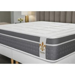 Litier Deluxe Matelas Ressorts ensachés et mémoire de forme - Confort : Equilibré