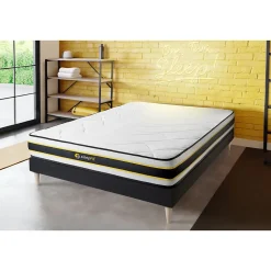 Sleepfit Matelas Ressorts ensachés et mémoire de forme - Confort : Ferme