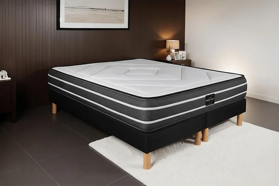 Prestige Literie Matelas Ressorts ensachés et mémoire de forme - Confort : Ferme