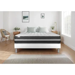 Vitalit Matelas Ressorts ensachés et mémoire de forme - Confort : Ferme