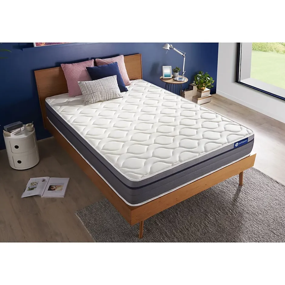 Actisom Matelas Ressorts ensachés et mémoire de forme - Confort : Equilibré New