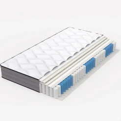Blackcolors Matelas à ressorts ensachés ergonomique 7 zones,140x200cm,Hauteur 20cm,Dureté H3/Certifié Oeko-Tex Sale