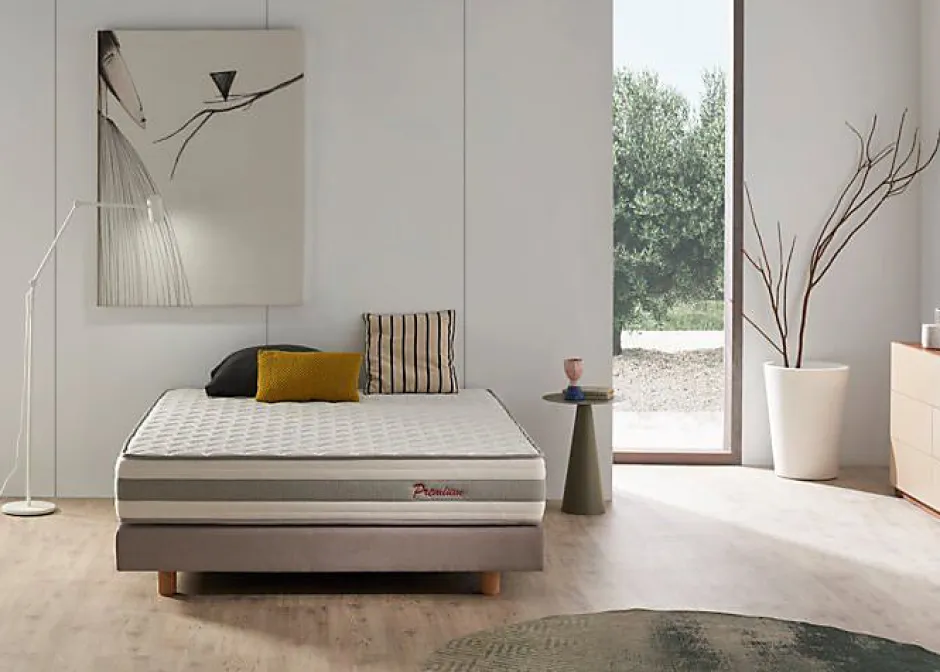Eccox Matelas - VISCO LUXURY - Hermes - Haute densité HR Pro Nature - 26 cm - 120x200 cm