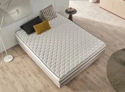 Eccox Matelas - VISCO LUXURY - Hermes - Haute densité HR Pro Nature - 26 cm - 90x190