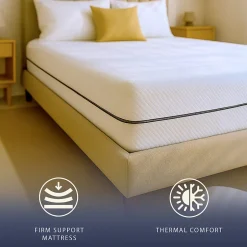The White Stone Matelas 120 X 190 Hauteur 18 cm Orthopédique Hypoallergénique Fabriqué en Italie