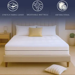 The White Stone Matelas 160 X 200 Hauteur 16 cm Orthopédique Hypoallergénique Fabriqué en Italie Best