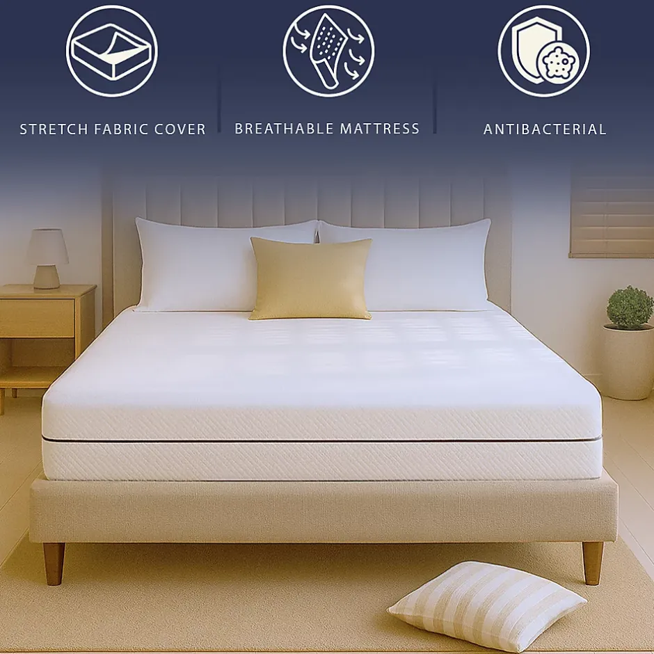 The White Stone Matelas 160 X 200 Hauteur 16 cm Orthopédique Hypoallergénique Fabriqué en Italie Best