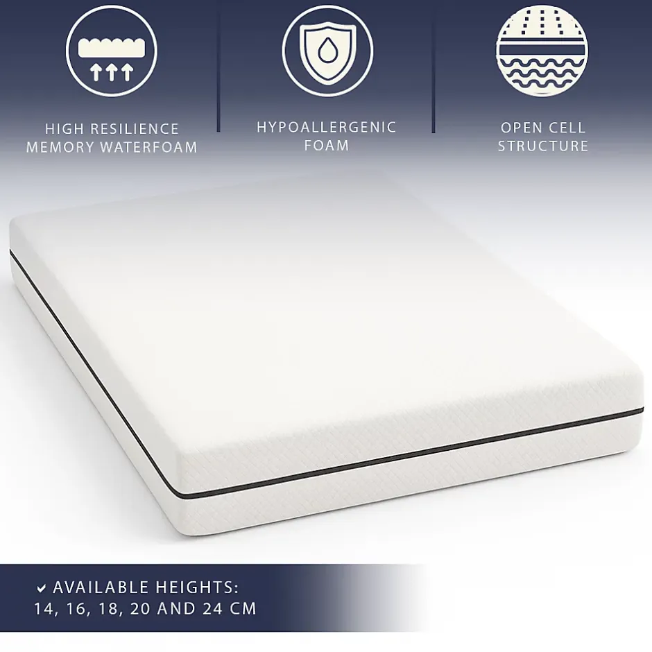 The White Stone Matelas 160 X 200 Hauteur 16 cm Orthopédique Hypoallergénique Fabriqué en Italie Best