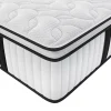 Vente-unique Matelas 140 x 190 cm anti-feu ressorts ensachés et surmatelas intégré ép.28cm - DELICE de YSMÉE HÔTEL Discount