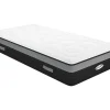 Vente-unique Matelas 90 x 200 cm hybride ressorts ensachés 7 zones et mémoire de forme ép.25cm - AMARANTE de NATUREA
