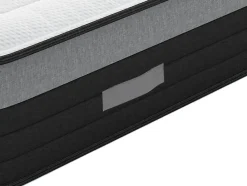Vente-unique Matelas 90 x 200 cm hybride ressorts ensachés 7 zones et mémoire de forme ép.25cm - AMARANTE de NATUREA