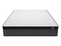 Vente-unique Matelas 160 x 200 cm hybride ressorts ensachés 7 zones et gel à mémoire de forme ép.25cm - TOLCA de YSMÉE