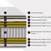 Vente-unique Matelas 160 x 200 cm hybride ressorts ensachés 7 zones et mémoire de forme ép.30cm - OLIANE de YSMÉE Discount