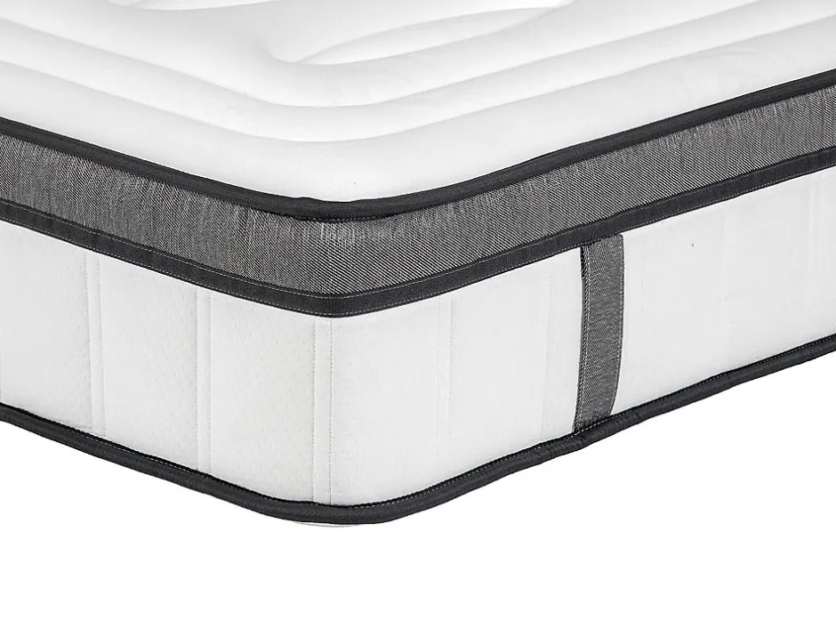 Vente-unique Matelas 160 x 200 cm hybride ressorts ensachés 7 zones et mémoire de forme ép.30cm - OLIANE de YSMÉE Discount
