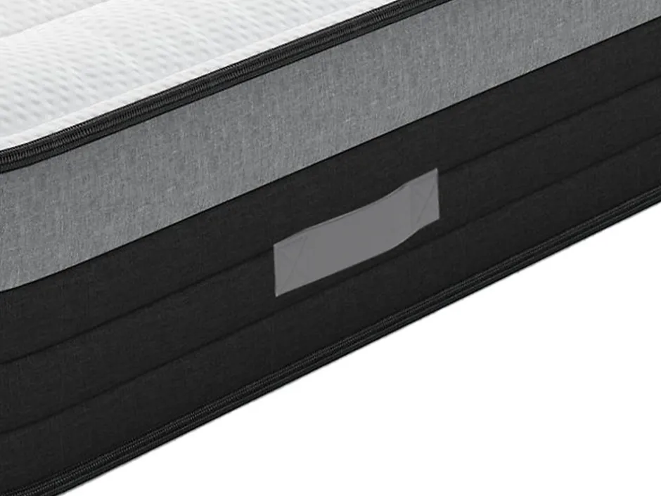 Vente-unique Matelas 160 x 200 cm hybride ressorts ensachés 7 zones et mémoire de forme ép.25cm - AMARANTE de NATUREA