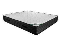 Vente-unique Matelas 160 x 200 cm mousse et coutil bambou ép.25cm - BERENDI de NATUREA