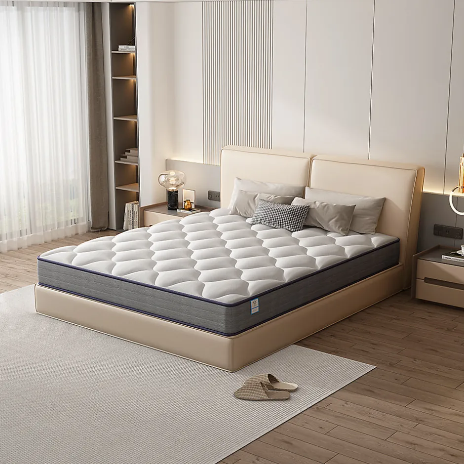 Teeno Matelas a Memoire 90x190cm de Forme en Mousse et Ressorts, Épaisseur20 cm Discount