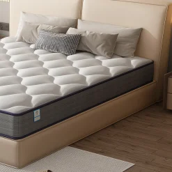 Teeno Matelas a Memoire 90x190cm de Forme en Mousse et Ressorts, Épaisseur20 cm Discount