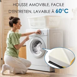 Teeno Matelas adulte de 17 cm, 90 x 200 cm (mousse à mémoire de forme + fibre de charbon de bambou) Online