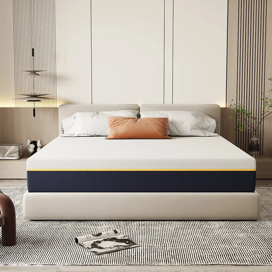 Teeno Matelas adulte double en mousse, 140x200 cm, 21 cm d'épaisseur
